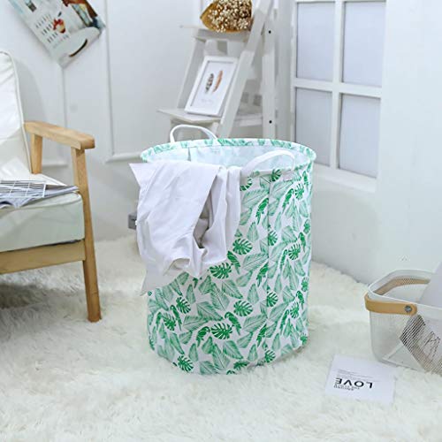 Ranoff Storage Basket Multicolor Waterproof Sheets Laundry Clothes Laundry Basket Storage Box Folding Storage (Green)