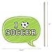 Big Dot of Happiness Goaaal - Soccer Photo Booth Props Kit - 20 Count