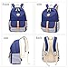 abshoo Causal Travel Canvas Rucksack Backpacks for Girls School Bookbags Set (Black Set)