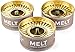 Melt Candle Company Set of 3 Outdoor Citronella Candles with Mosquito Repellent Deet-Free Emergency Candles with Large Flame