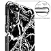 GMYLE iPhone 7 Case, iPhone 8 Case, [Black Marble] Slim Glossy Hard Cover Case - Ultra Low Profile