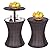 Giantex Adjustable Outdoor Patio Rattan Ice Cooler Cool Bar Table Party Deck Pool 1PC