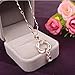 Jewelry Necklace Women,Hemlock Women's Heart Pendant Necklace Rose Gold Silver Necklace Jewelry Gifts (Rose gold)