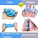 Sisland Fluffy Slime - 7 OZ Floam Jumbo Blue Slime Foam Putty Mud Stress Relief Toy for Kids Girls and Boys, Non-Sticky Stretchy Soft Scented