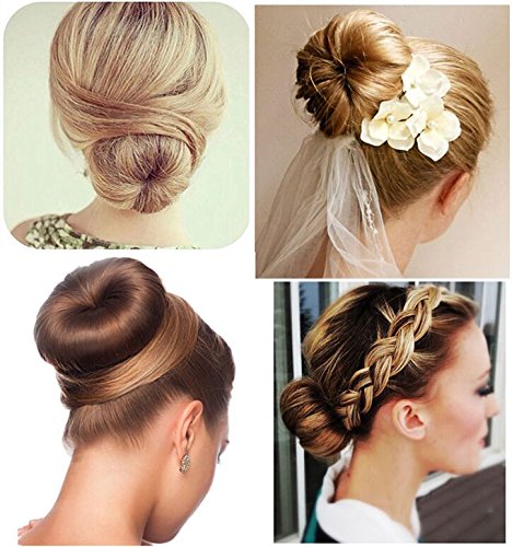 wanghuixin Hair Fold Wrap Snap ,Hair Bun Making hair bun Styling French Twist Donut Bun Hairstyle Tool for Women and Girls