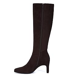 Athlefit Knee High Boots Women Square Toe Chunky