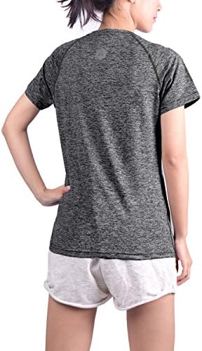 THABIT Women's Workout Shirts, Moisture Wicking Short Sleeve Tops