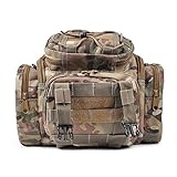 [10%OFF] Fishing Tackle Bag Shoulder and Waist Straps Water Resistant Heavy Duty 900D Soft Sided Storage Kayaking Hiking Pack Climbing Fly Fishing Hunting Cycling Tatical Bag