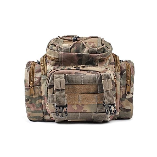 SPRING-EVENT-Fishing-Tackle-Bag-Shoulder-and-Waist-Straps-Water-Resistant-Heavy-Duty-900D-Soft-Sided-Storage-Kayaking-Hiking-Pack-Climbing-Fly-Fishing-Hunting-Cycling-Tatical-Bag