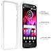 Moto Z2 Force Case Bumper White/Clear Compatible with Moto Mods (Ademite) (Does Not Fit Moto Z2 Play, Moto Z Play, Moto Z 2016 and Moto Zforce 2016