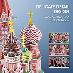 CubicFun LED Russia Cathedral 3D Puzzles for Adults