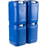 Saratoga Farms 5-Gallon Stackable Water Storage Containers, Emergency Water Storage for Camping and Disaster Preparedness, 20 Gallons