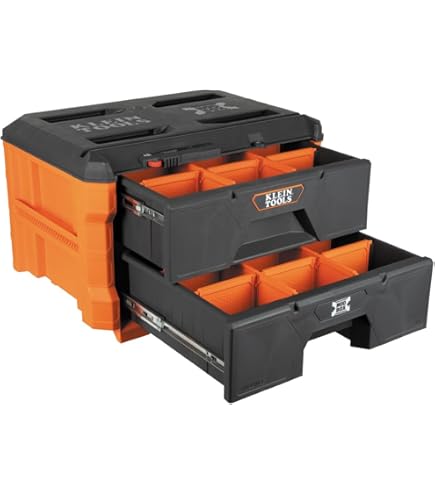 家具・インテリア TOOL BOX Klein Tools 54822MB 2-Drawer Toolbox and 54812MB Compact