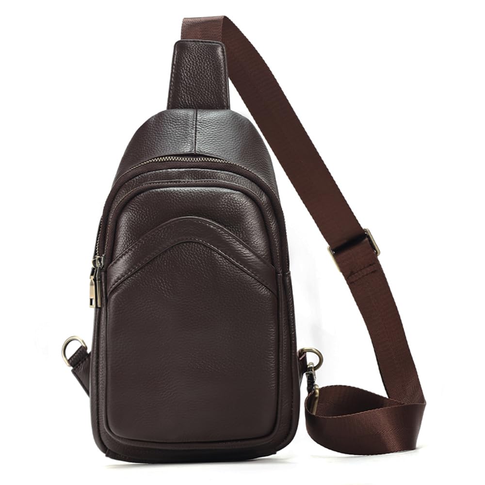 JOYIR Genuine Leather Sling Bag for Man Luxury Crossbody Bag Men Fasion Shoulder Bag for Men