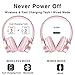 Picun B9 Wireless Bluetooth Headphones Over Ear, 40H Playtime Bluetooth Headphones with Mic, Hi-Fi Stereo Wireless Foldable Headset for TV PC Cellphones – Rose Gold for Womenthumb 2
