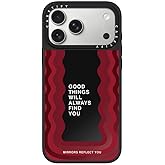 CASETiFY Mirror iPhone 17 Pro Max Case [Reflective/Compatible with Magsafe / 4.9 ft. 1X Military Grade Drop Protection] - Good Things - Black On Black