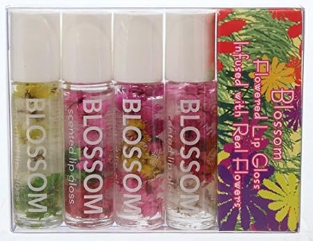 Amazon Blossom リップグロス お得な4本セット B ハワイ お土産 ハワイアン雑貨 ブロッサム Blossom リップグロス 通販
