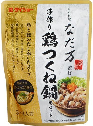 Amazon ダイショー なだ万監修 手作り鶏つくね鍋用セット 3 4人前 1g ダイショー 調味料 食用油 ドレッシング 通販