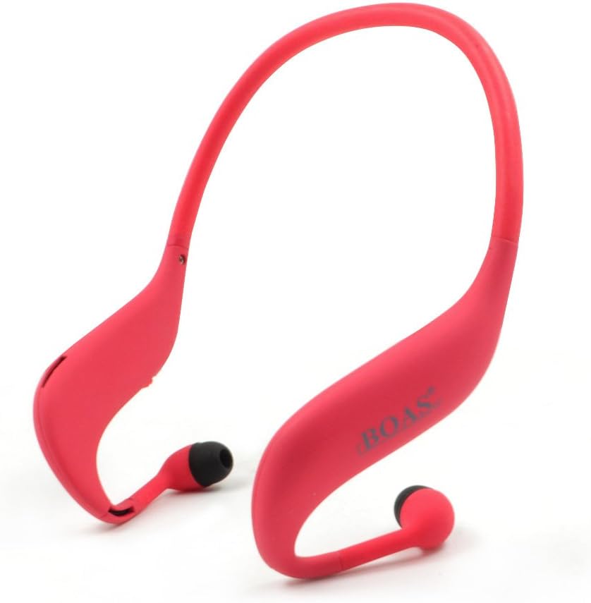 SIYN Sport Bluetooth 4.0 Neck Band Headphone with Mic and FM Stream Music Player (Red)