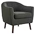Homelegance Fabric Barrel Chair, Sage Gray