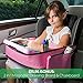 Toddler Travel Tray (Pink) + Bonus 3 pieces Water Books |Car Seat Tray for Kids | Car Seat Travel Trays | Lap Desk, Activity Tray, Stroller Tray, Play Tray