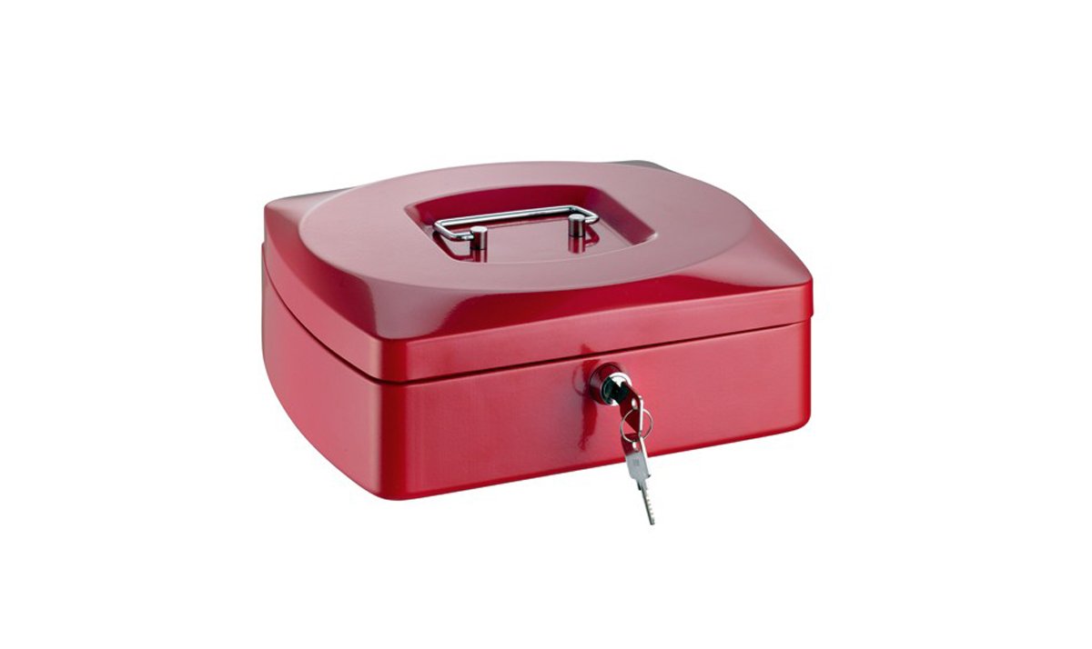 ALCO-Albert 8420-12 Cash Box 255 x 200 x 90 mm Red