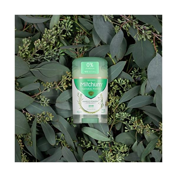 Mitchum Women 24HR Natural Vegan Deodorant Stick with 96% Natural Ingredients (40g) Aluminium Free, Eucalyptus Scent…