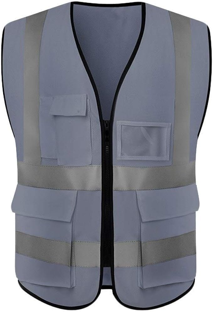 AKEIVN Sicherheitsweste Grün - Reflektierende Warnweste Mit 5 Taschen