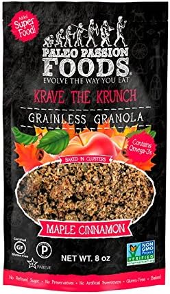 Krave The Krunch Grainless Granola - Maple Cinnamon (3-pack)