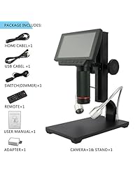 Andonstar   Microscopio digital 1080P con pantalla de 5 pulgadas para placa de circuito y soldador ADSM302