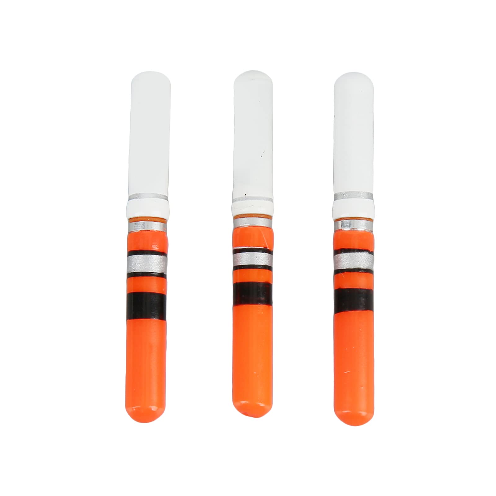 Alomejor 3Pcs Night Fishing LED Float Luminous Glowing Float Tail LED Light Stick Tools Fishing Bobbers Floats(red)