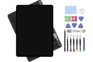 ARUISIFX LCD Screen Replacement for iPad Pro 12.9" 5th 6th Gen Generation 2021 2022 A2379 A2461 A2436 A2764 A2437 Display LCD Assembly Glass Touch Digitizer Premium Repair Kit (Black)
