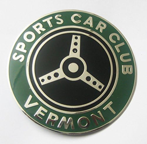 Autogrillbadges BGE001010 Car Badge - Sports Car Club Of Vermont Bumper Grille Emblem Logos Me