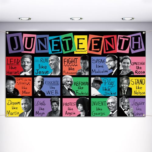 Vohado Juneteenth Photo Booth Backdrop Decoration
