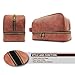 Cevetta Leather Toiletry Bag For Men (Dopp Kit) with free Travel Bottles