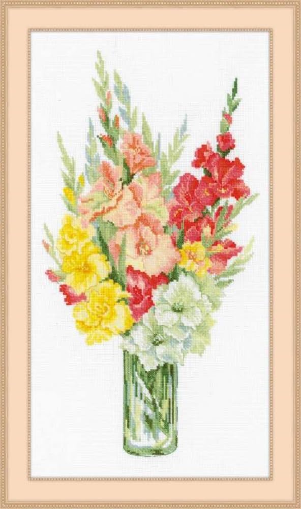 RIOLIS Cross Stitch Kit - 1446 - Bouquet of Gladioli