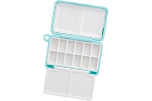 ouquckl Plateau de peinture portable étanche de 6 cm avec couvercle, organiseur à 12 compartiments pour artistes, étudiants e