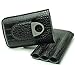 Cigar Case Travel - Cutter Included - Leather 3 Colors (Black)
