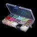 Linsoir Beads 1500 Pcs Tiny Satin Luster Faux Pearl Beads Pearl Jewelry for Women Girl Value Pack 15 Color Assorted 6mm Round Pearls