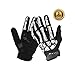 V-best Cycling Skeleton Gloves, Full Finger Skull Gloves Anti-Slip Touch Screen Bicycle Riding Gloves for Women and Men Motorcycle Gloves (Black, L)