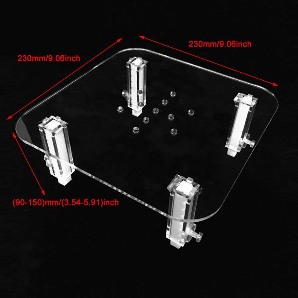 Protein Skimmer Acrylic Protein Separator Skimmer Stand Adjustable Height Protein Separator Accessories Fish(Large Egg Skimmer Stand)