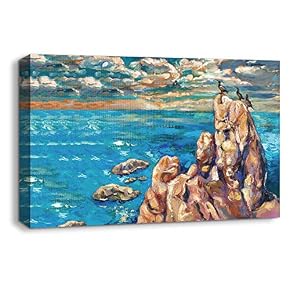 NWT Canvas Wall Art Abstract Beautiful Landscape Ocean...