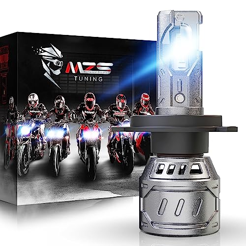 MZS H4 Light Bulb Motorcycle, 8000LM 35W 9003 HB2