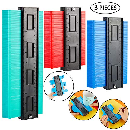 CYECTTR 3 Pieces Contour Gauge Duplicator Plastic Contour Gauge Profile Multi-functional Shaping Measure Ruler for Perfect Fit and Easy Cutting Easy Outline Gauge Standard Wood Marking Tool - Thumbnail 7