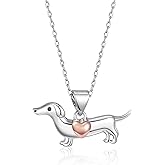 TALYKONG Penguin/Elephant/Frog Mushroom/Cat/Fox/Highland Cow/Axolotl/Yorkie Necklace Jewelry for Women Birthday Christmas Gifts