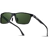 EKOZACK Carbon Fiber Sunglasses for Men Polarized Ultralight Classic Square Sun Glasses Driving Fishing Golf