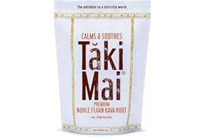 Taki Mai Noble Kava Kava Root Powder 16oz – Authentic Traditional Grind, Natural Evening Relaxation, Restful Nights and Calm Rituals, 100% Pure Noble Kava