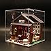 Flever Dollhouse Miniature DIY House Kit Creative Room with Furniture for Romantic Valentine's Gift - Izakaya