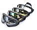 WOLFBIKE CS Windproof UV400 Snowmobile Bicycle Bike Motorcycle Ski Goggle Protective Glasses (Black)