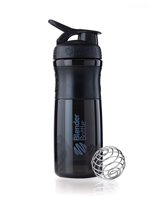 Blender Bottle Sportmixer 28oz Black Black Shaker Cup/Water Bottle